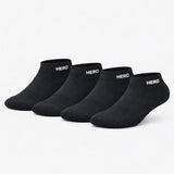 Sports Low Socks - Black 4 pairs