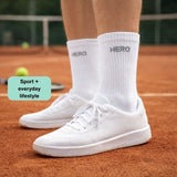 Tennis Socks - White 4 pairs