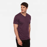 V-Neck Heather Burgundy