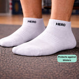 Sports Low Socks - White 4 pairs