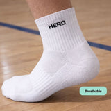Sports Mid Socks - Black 4 pairs
