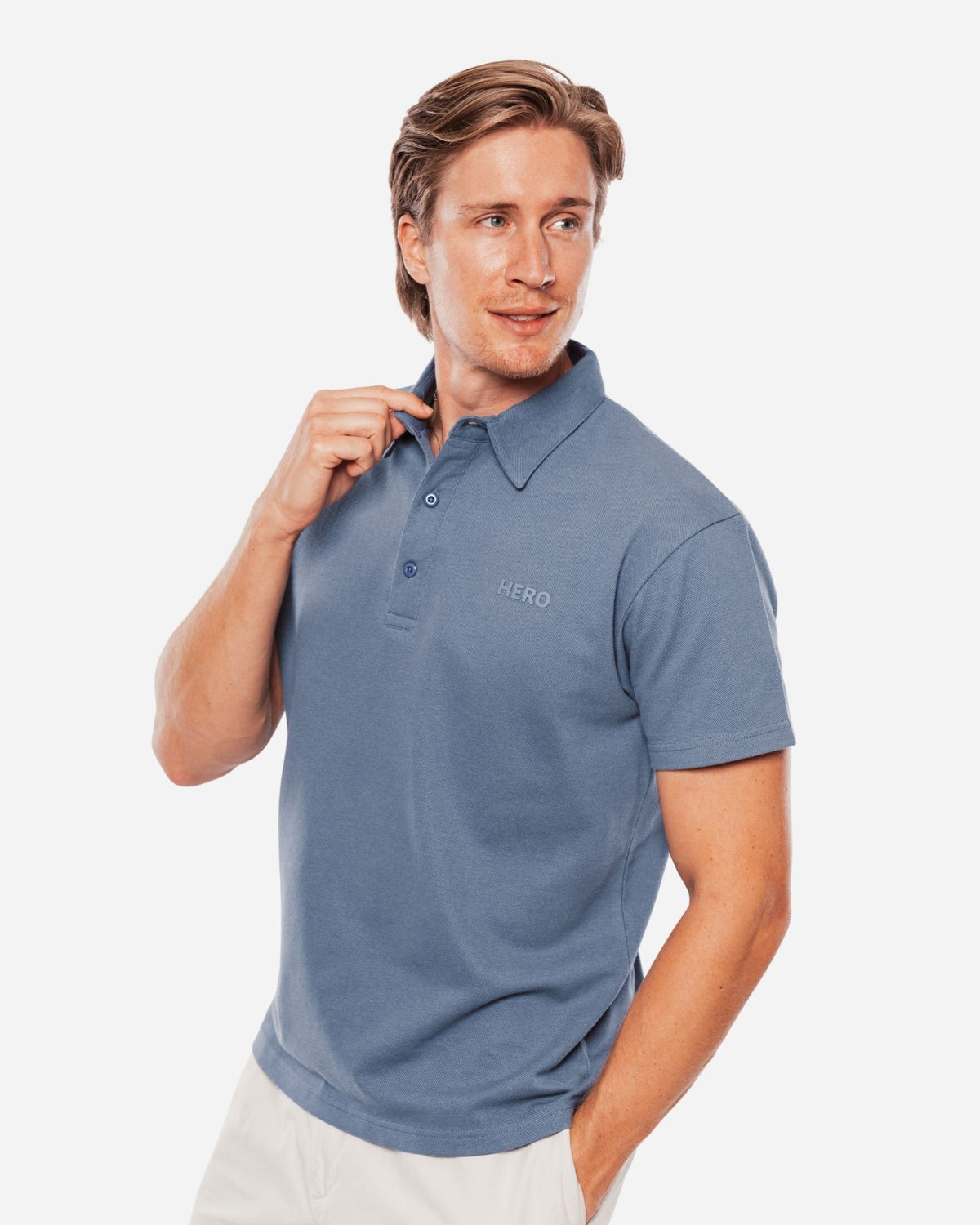Steel Blue Polo shirt