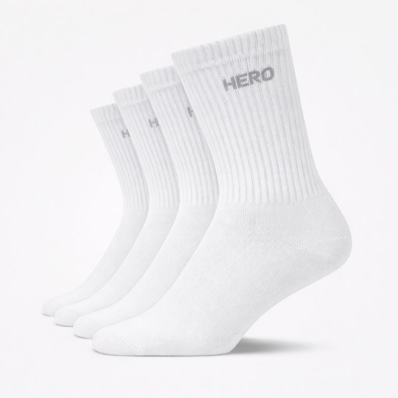 Tennis Socks - White 4 pairs