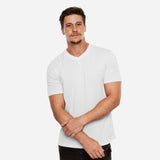 V-Neck White